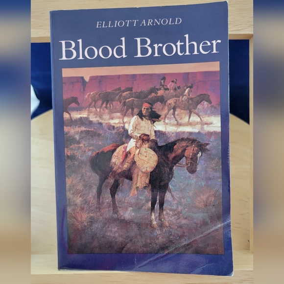VTG PB 1979 Blood Brother by Elliott Arnold (1st Bison Book printing) fiction - Picture 1 of 5